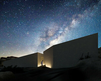 oscillation house: architecture by zyme studios mimics california's desert canyons