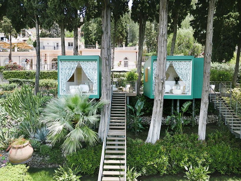 dior curates a pair of wellness cabins amidst gardens of taormina's grand hotel timeo