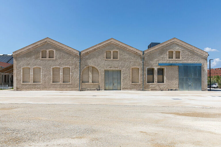 historical building converted into atelier LUMA laboratory in arles
