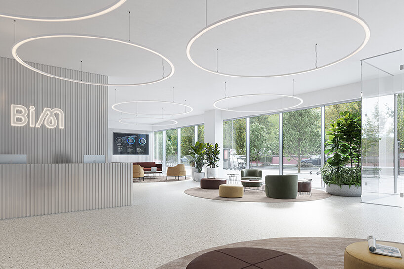 piuarch envisions 1980s vittorio gregotti landmark as future BiM work hub in bicocca, milan