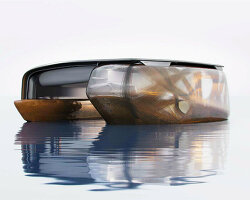 'blue nomad' floating habitat weaves flax fiber into shelter on water amidst rising sea levels