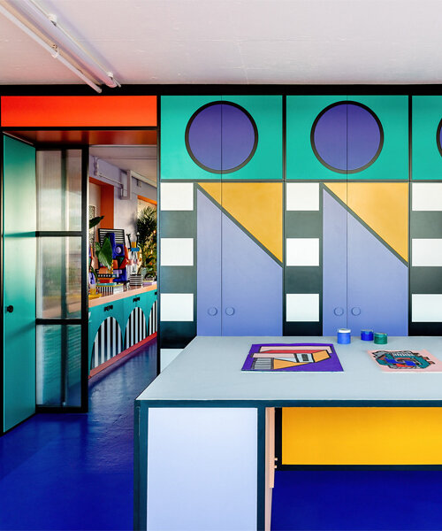 peek inside camille walala’s london studio infused with her bold, tribal pop aesthetic