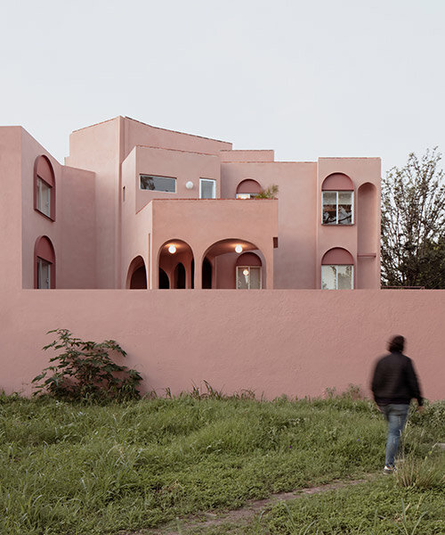 heryco renovates carretas apartments in mexico with a youthful pink aesthetic