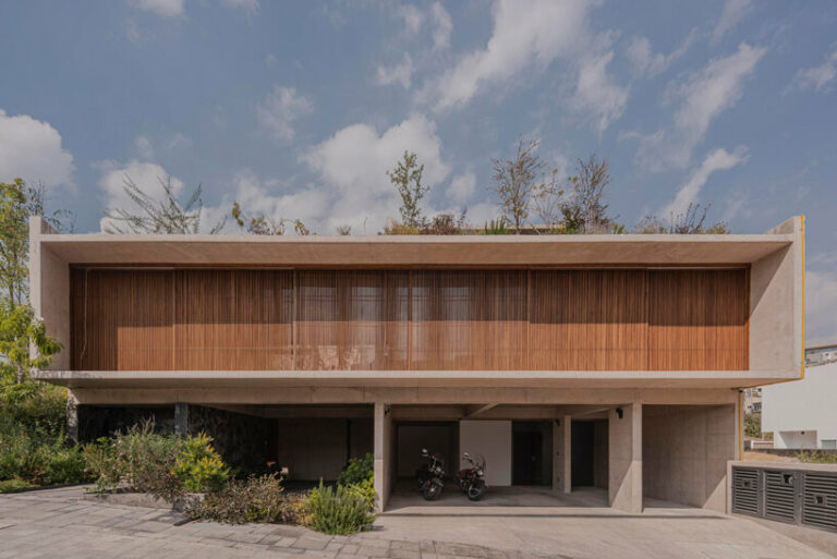 planted terrace tops concrete residence saenz pardo in mexico city