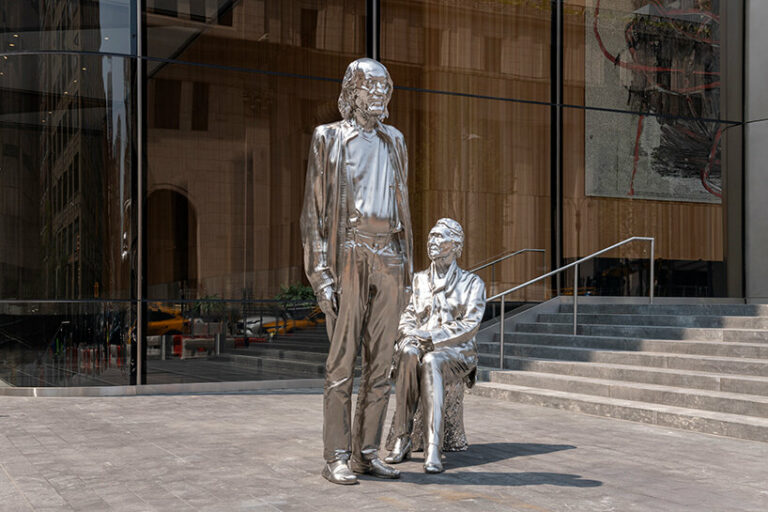 charles ray’s new public sculpture in manhattan imagines adam and eve