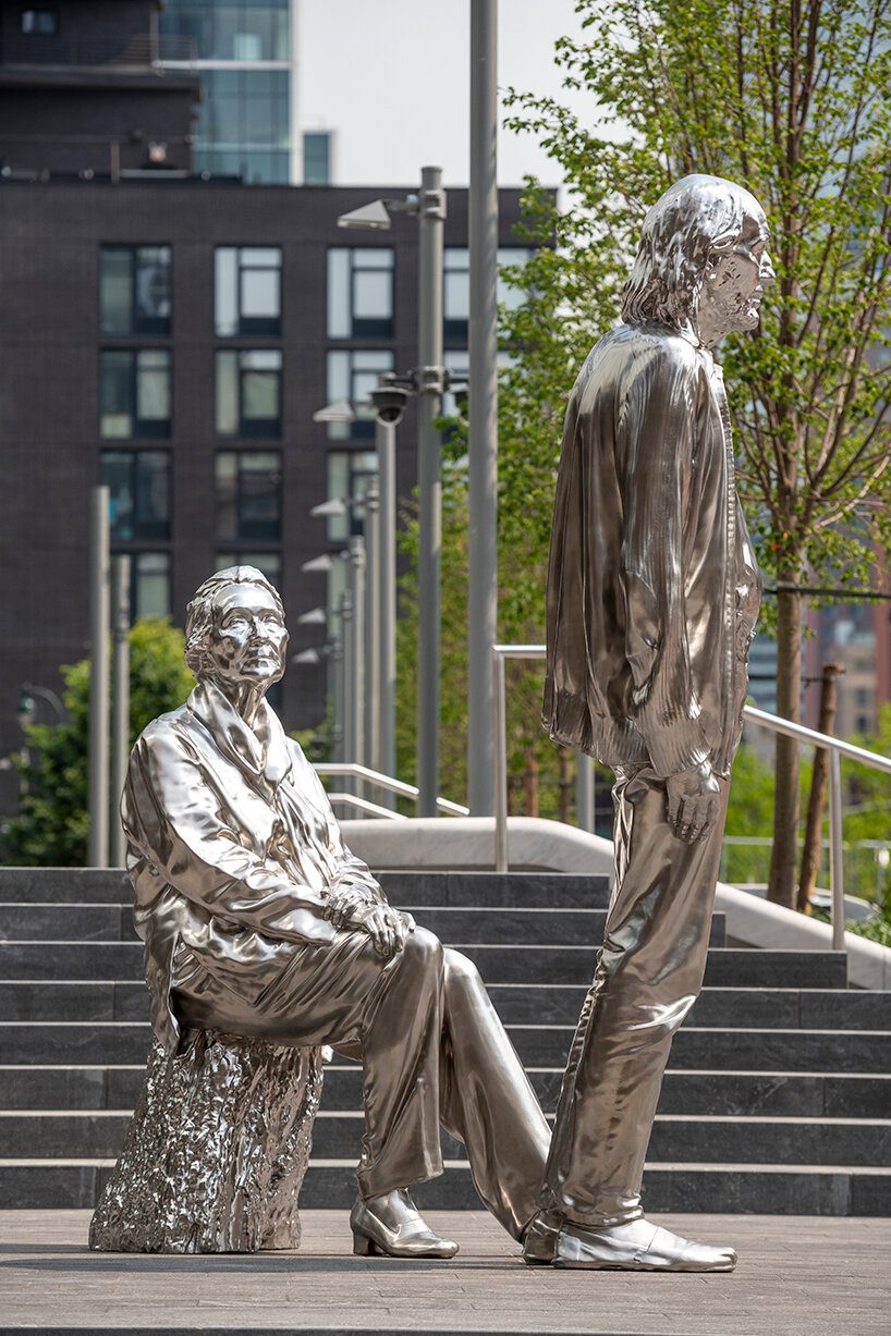 charles ray’s new public sculpture in manhattan imagines adam and eve