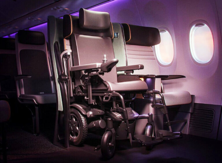 delta debuts foldable seat that allows people with reduced mobility to