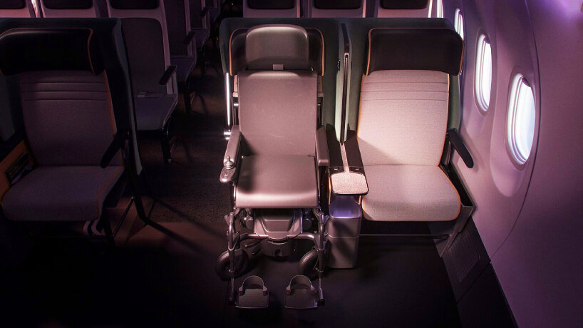 delta debuts foldable seat that allows people with reduced