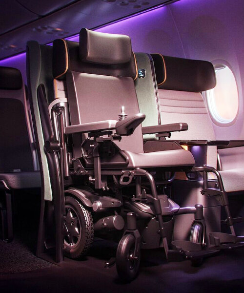 delta debuts foldable seat that allows people with reduced mobility to sit in their wheelchairs