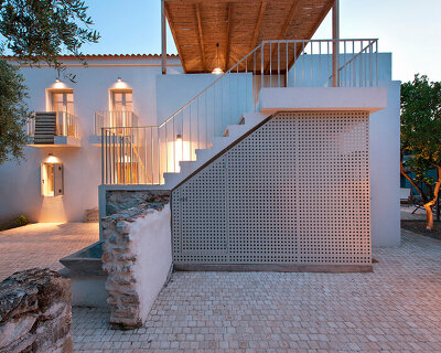 detale breathes new life into old dilapidated house in greek seaside village