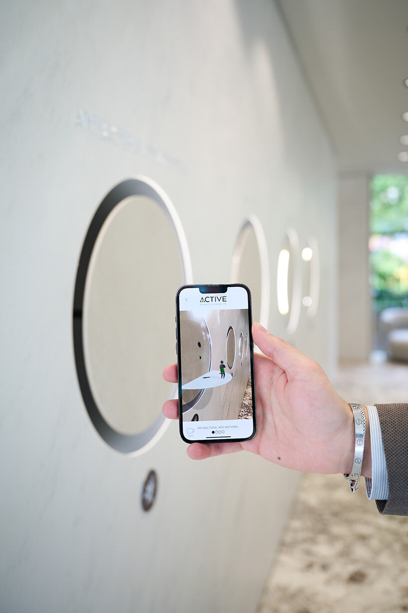 iris ceramica group opens new ICG gallery, london with virtual rain façade