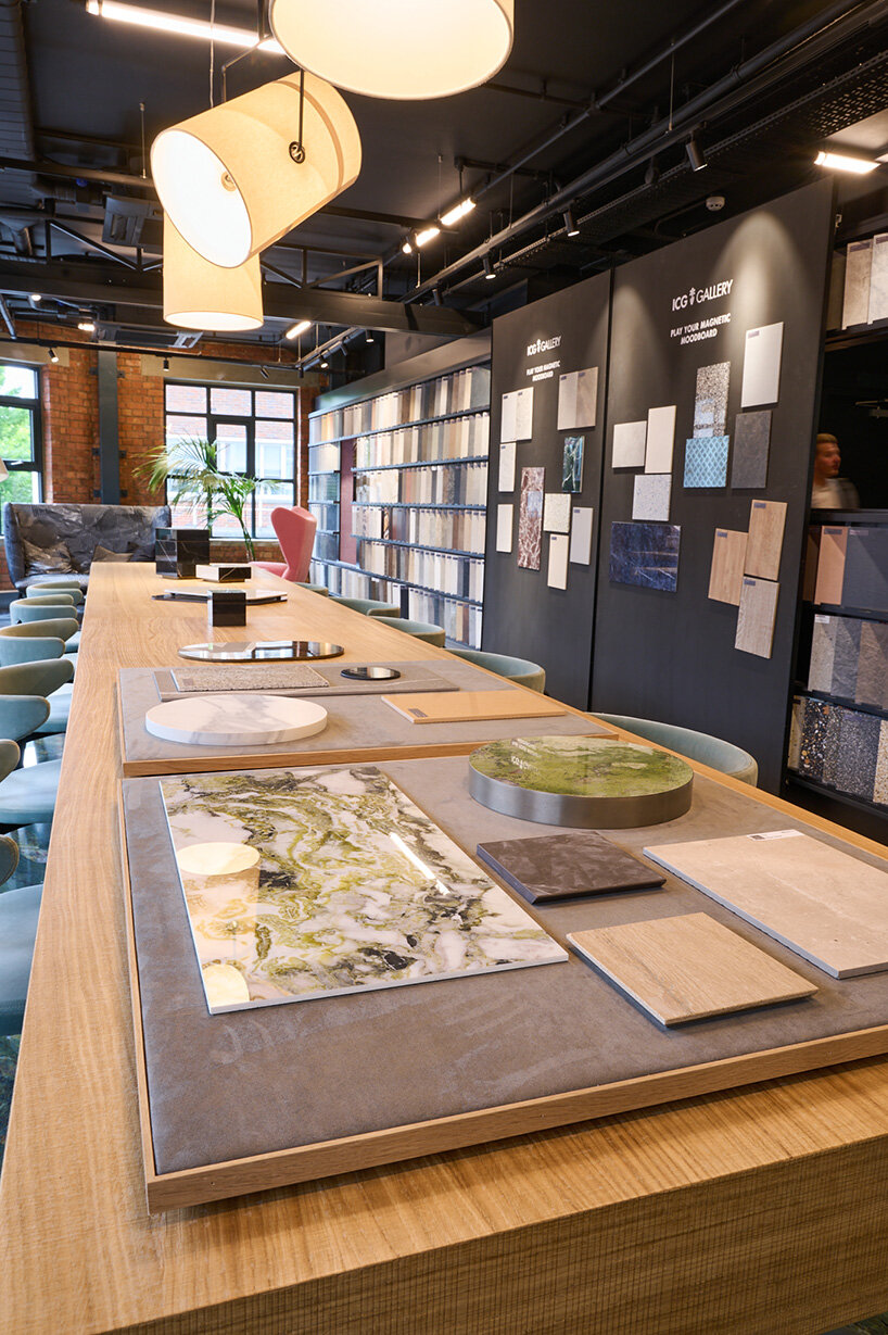 iris ceramica group opens new ICG gallery, london with virtual rain façade