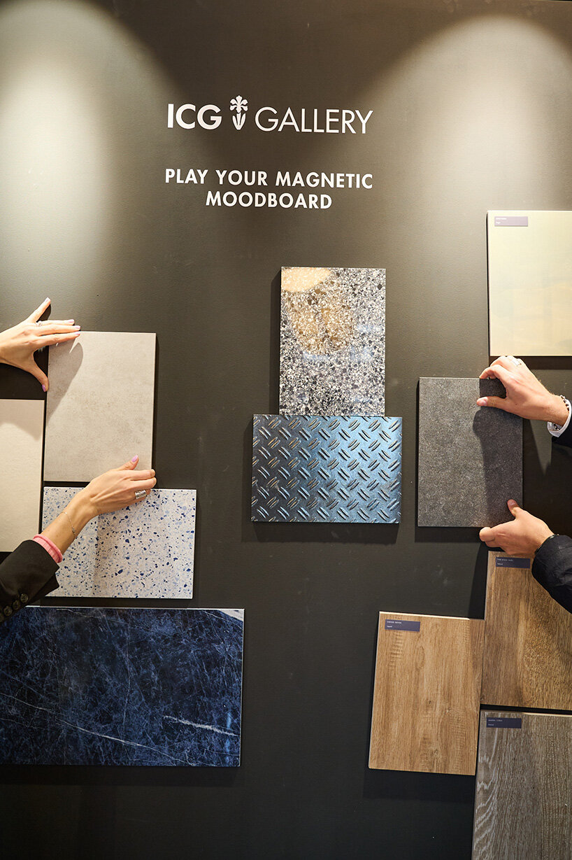 iris ceramica group opens new ICG gallery, london with virtual rain façade