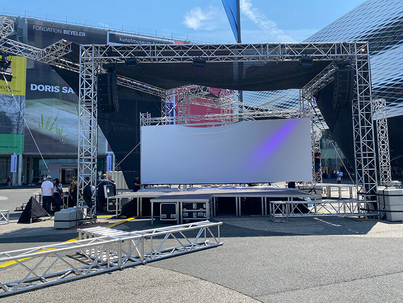 latifa echakhch's music festival invites all to the messeplatz at art basel 2023