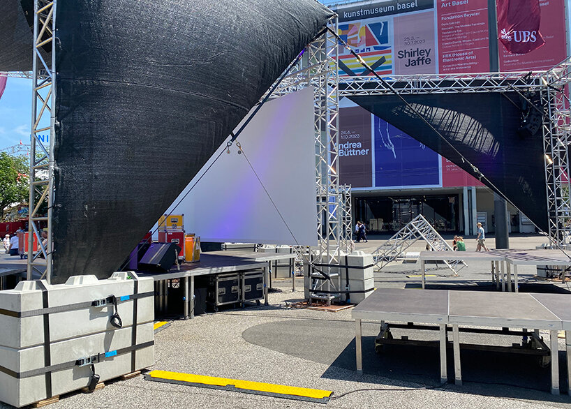 latifa echakhch's music festival invites all to the messeplatz at art basel 2023