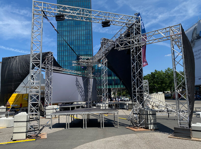 latifa echakhch's music festival invites all to the messeplatz at art basel 2023