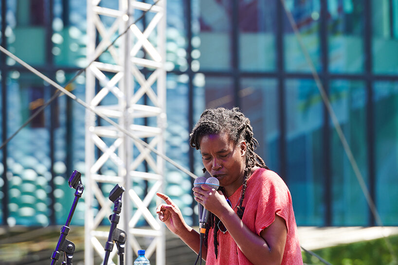 latifa echakhch's music festival invites all to the messeplatz at art basel 2023