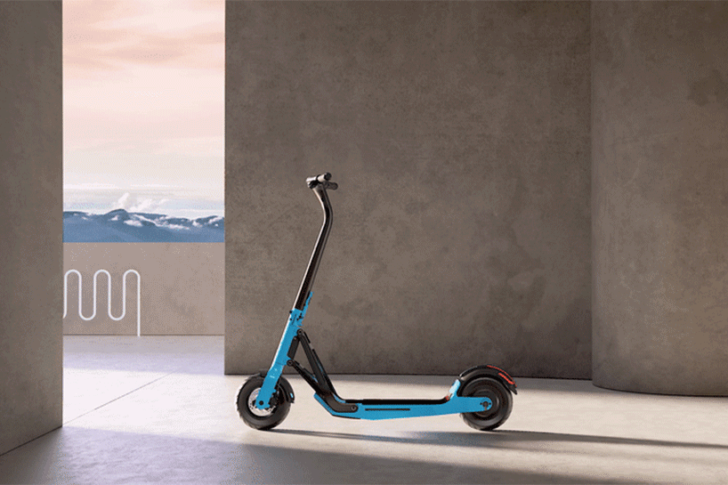 LAVOIE’s series 1 e-scooter unfolds like origami with safety, stability & style