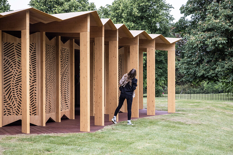 an exclusive look inside lina ghotmeh's serpentine pavilion through the lens of ste murray