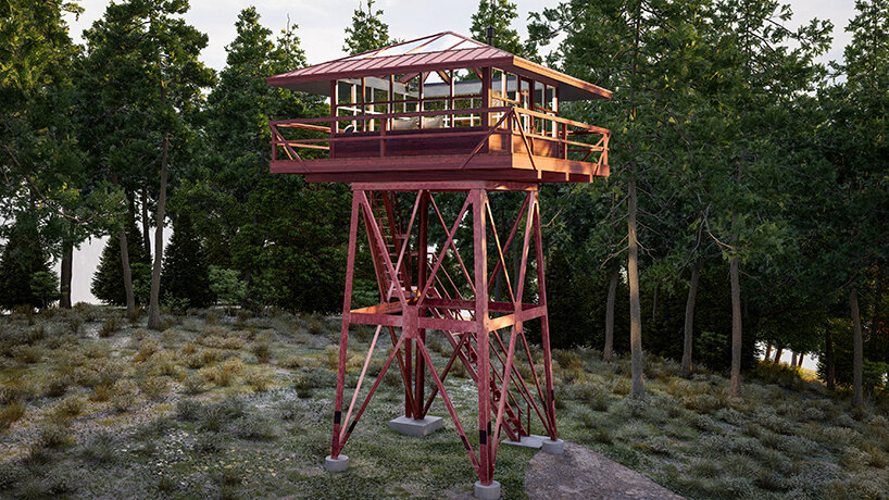 these fire lookout lodging towers in idaho offer an elevated and immersive forest experience