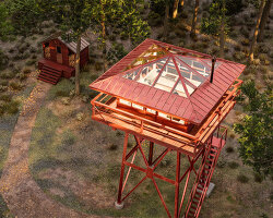 these fire lookout lodging towers in idaho offer an elevated and immersive forest experience