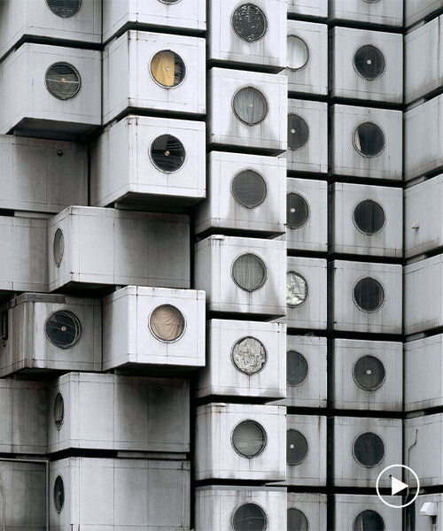 a capsule from tokyo's demolished nakagin capsule tower is landing at SFMOMA