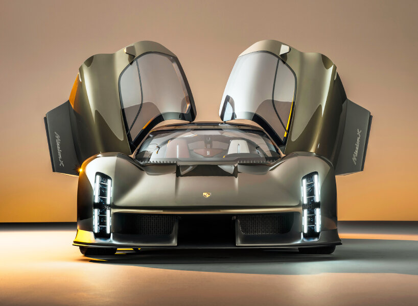 porsche unveils 'mission X', its fastest road-legal electric hypercar yet  with butterfly doors