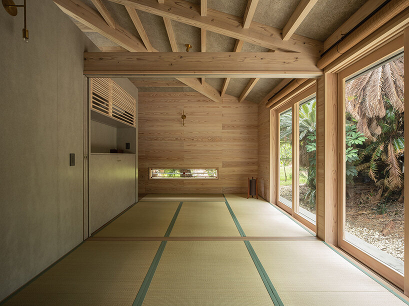 on a secluded japanese hill, ryosuke ono nestles a stilted rental villa with a panoramic porch