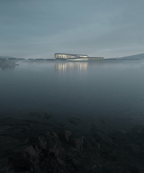 henning larsen's 'smyril line' ferry terminal will be a luminous beacon for faroe islands