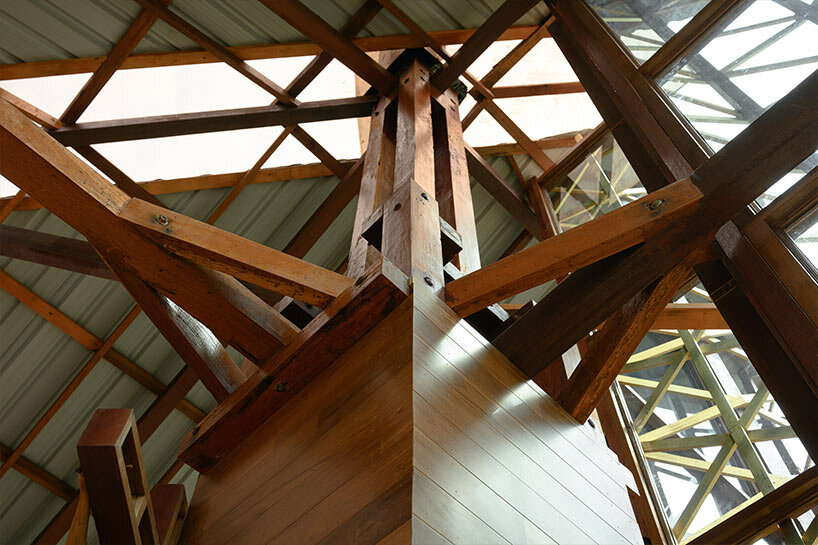 organic forms & flawless symmetry describe this oratory amidst thailand's serene landscapes