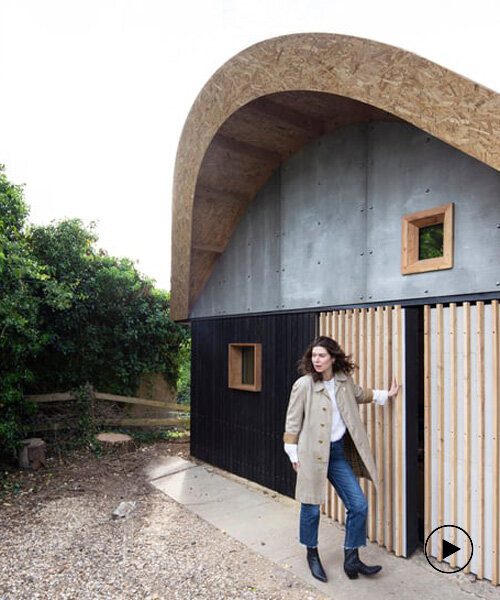 modern construction technologies shape this barn-like art gallery in rural hertfordshire