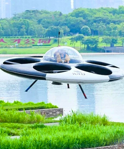 UFO caught on camera? first manned eVTOL flying saucer seen circling over shenzhen