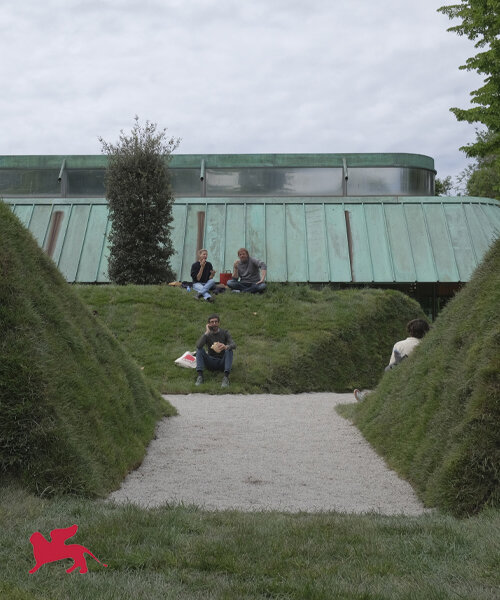 ukraine recalls fortification mounds in this green hideout at the venice architecture biennale