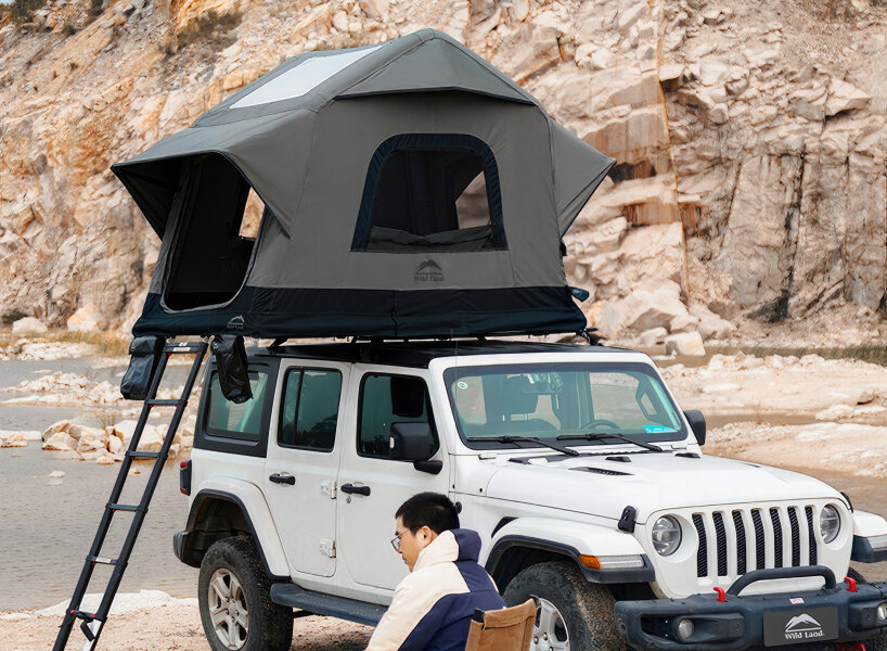 tent on car roof inflates itself into a mini hotel with 360-degree ...