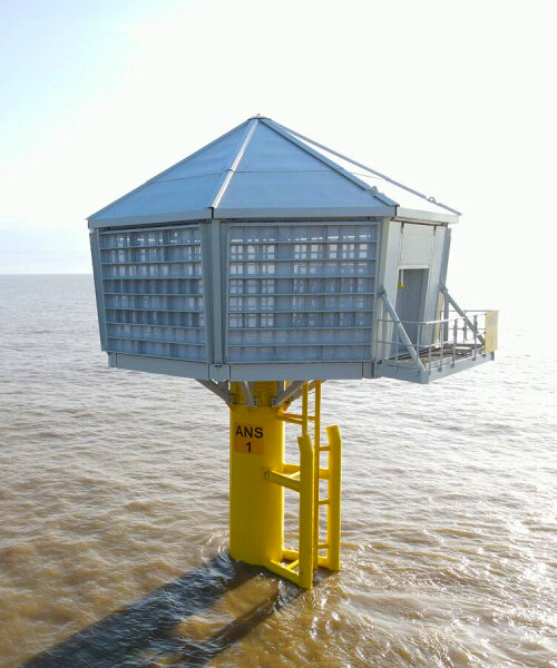 artificial nests on wind farm provide home to endangered birds & produce electricity at once