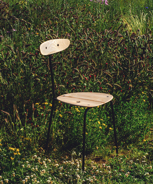 borrellski seals ash and steel chair with a natural, protective layer of beeswax for longevity