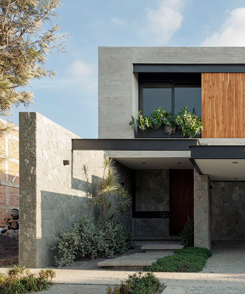 stone-built casa makay in mexico develops around central staircase and atrium