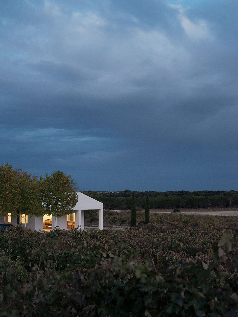 HANGHAR's casa primitiva for bosco sodi frames vineyard views in spain