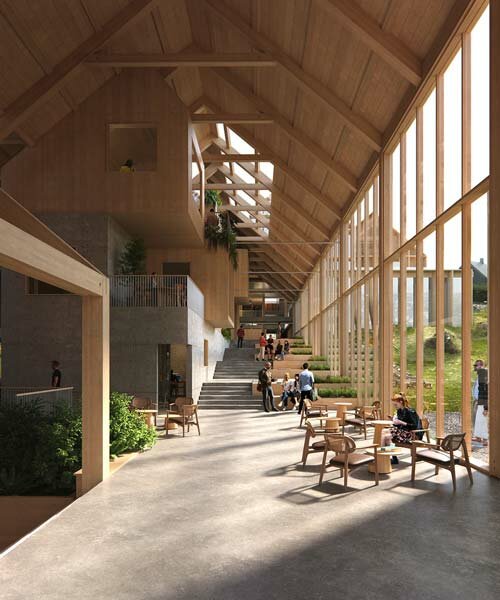 henning larsen unveils winning mass timber extension for faroe islands university