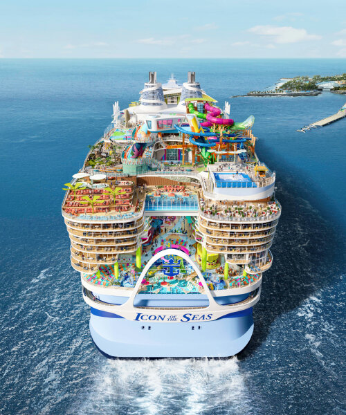 royal caribbean's icon of the seas to sail in 2024 as world’s biggest cruise ship with waterpark