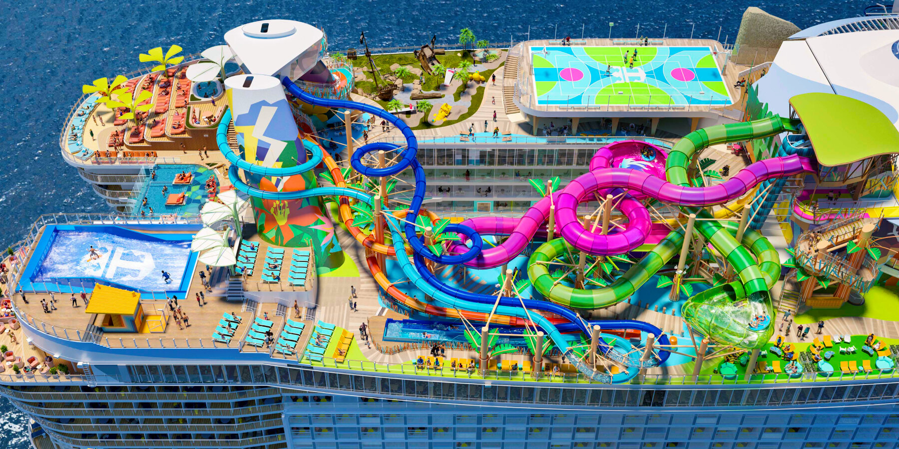 royal caribbean's icon of the seas to sail in 2024 as world’s biggest ...