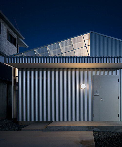 micelle tops house in japan with translucent membrane to control outside temperatures