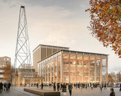 a+r architects and NL architects build demountable interim venue for staatstheater stuttgart