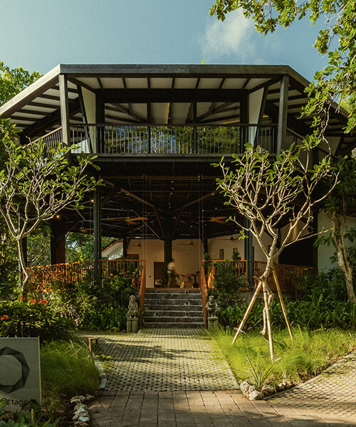stilt studios embeds nature-infused treehouse restaurant within bali's lush oasis