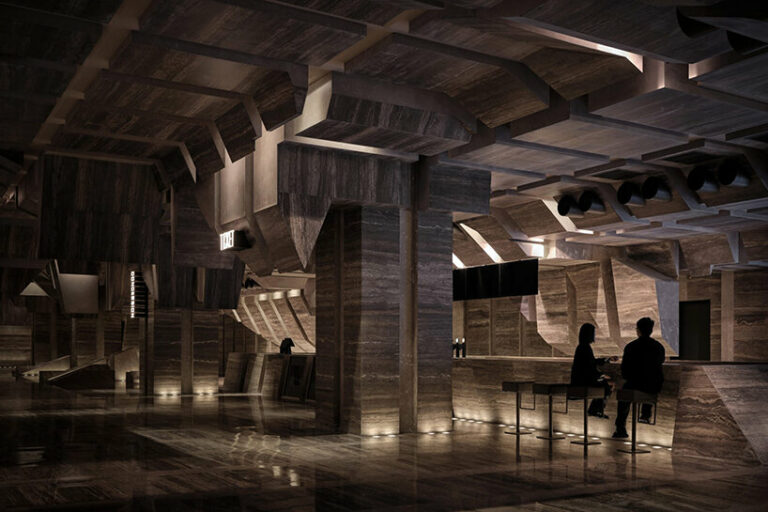 one plus partnership's cinema in wuhan evokes a bustling cityscape