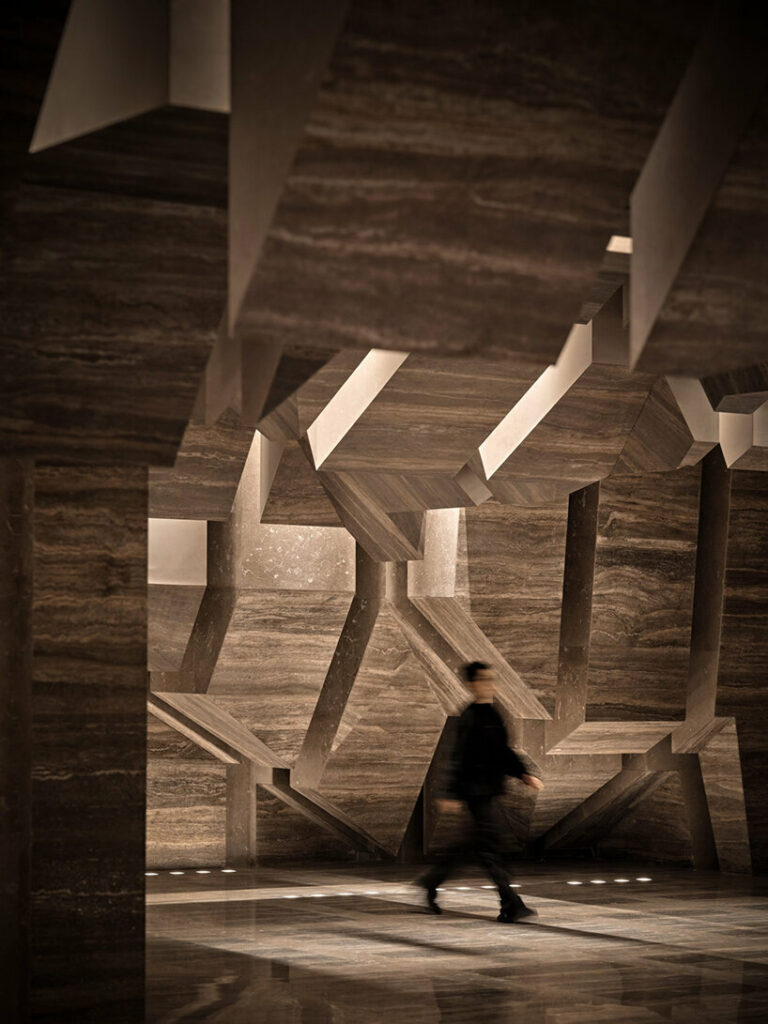 one plus partnership's cinema in wuhan evokes a bustling cityscape