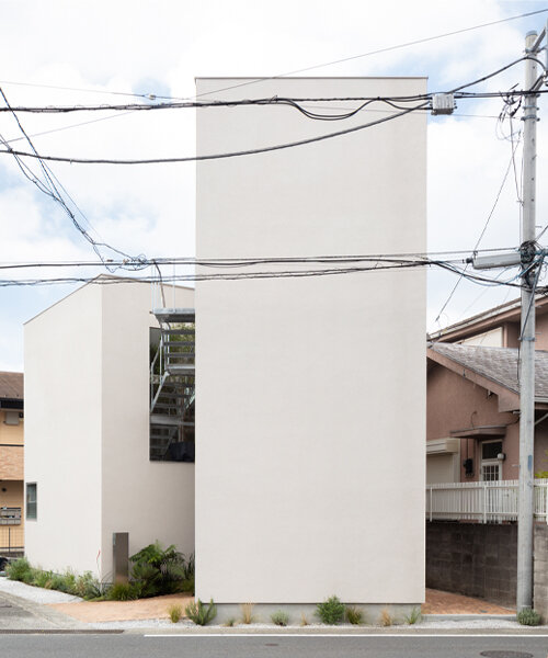 'ONE' house in japan takes shape as rectangular volumes angled north, west & south