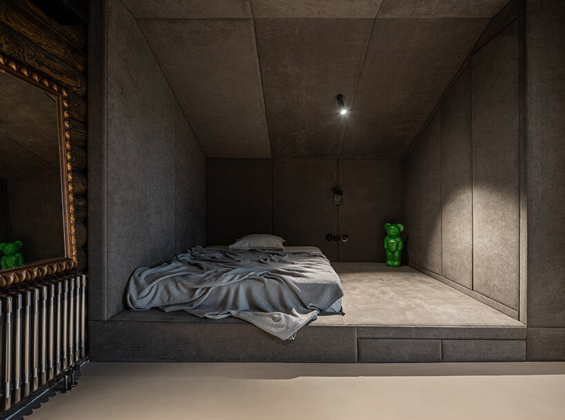 balbek bureau's relogged house in ukraine is a modern take on the classic log cabin