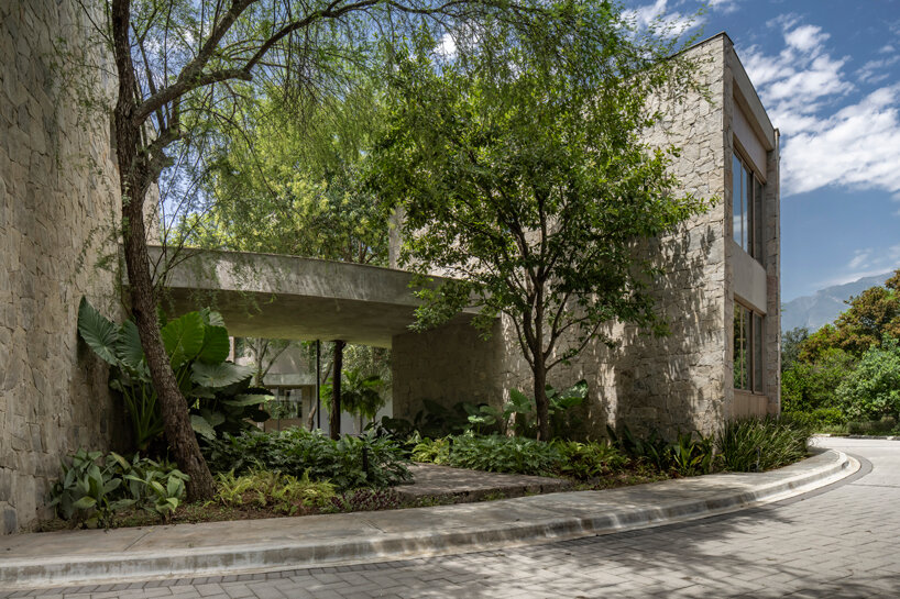 hacienda la boca's radial scheme lays out around courtyard in mexico