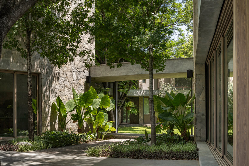 hacienda la boca's radial scheme lays out around courtyard in mexico